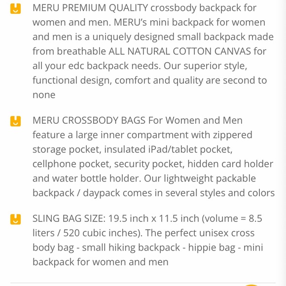 Meru sling bag - Picture 3 of 8